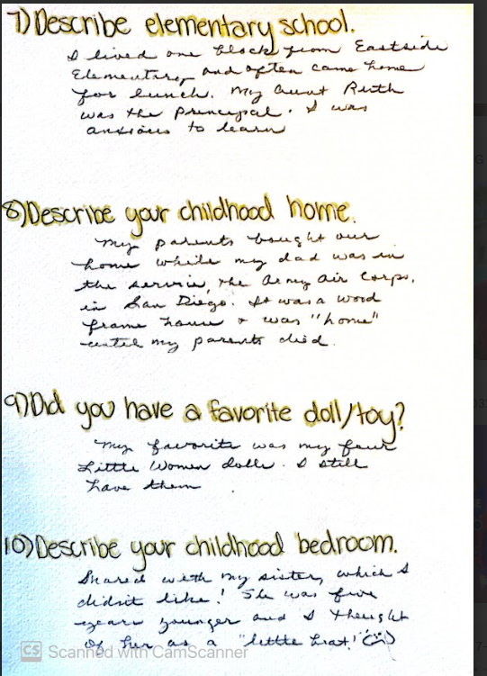 Grandmother's interview packet 6